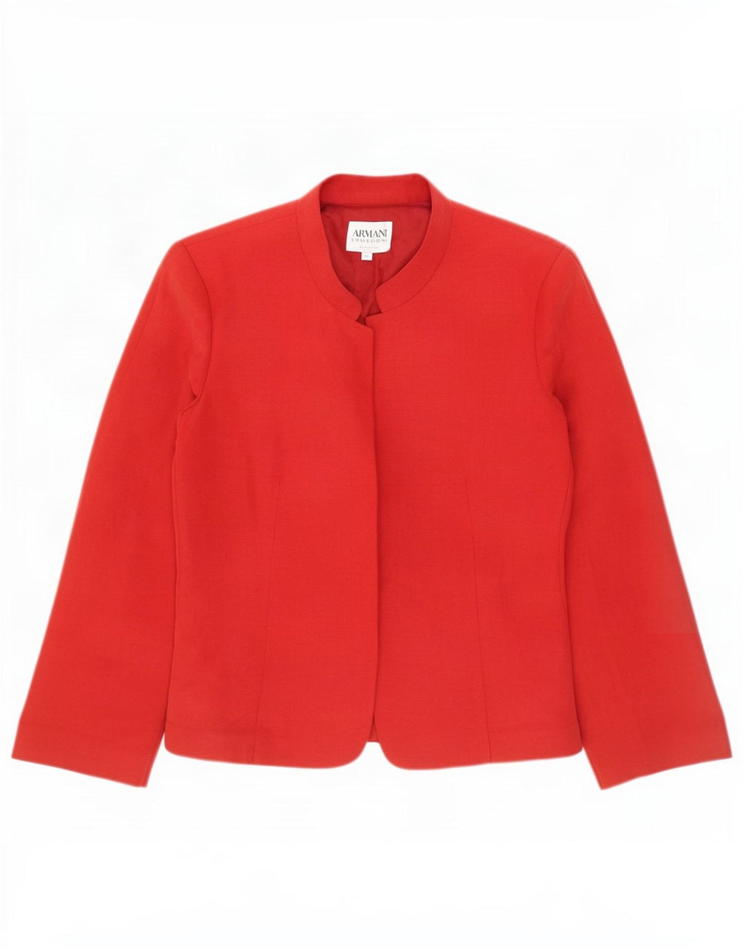 Armani Collezioni Damen Blazer Jacke IT 42 Mittelrotes Leinen