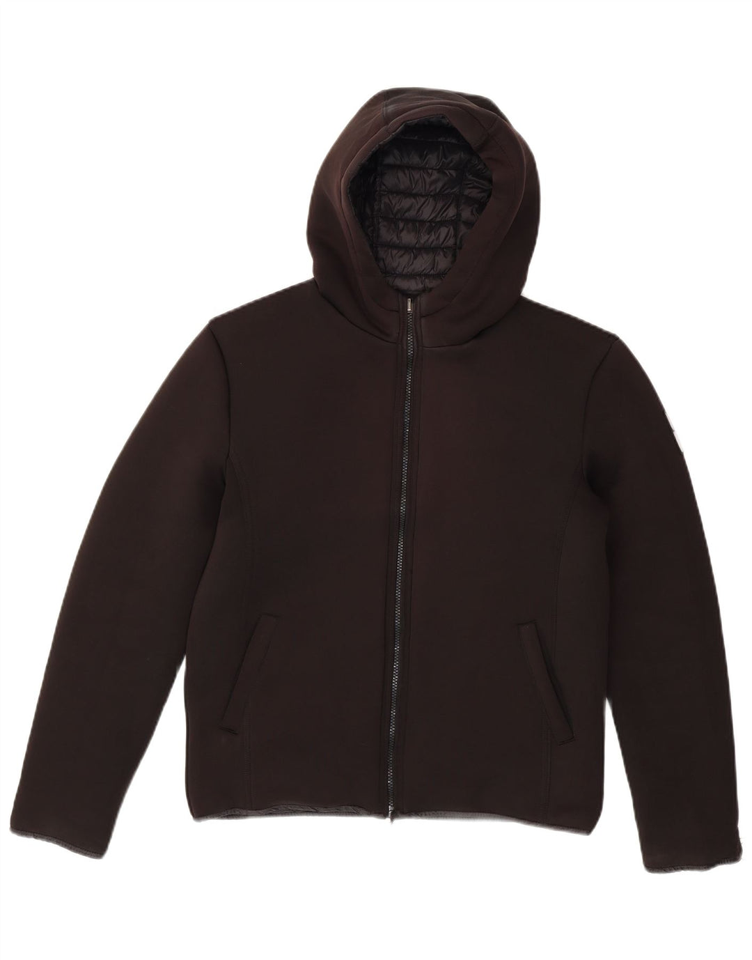 Bomboogie Herren-Bomberjacke mit Kapuze, wattiert, Gr. 36, Größe S, Schwarz, Polyester
