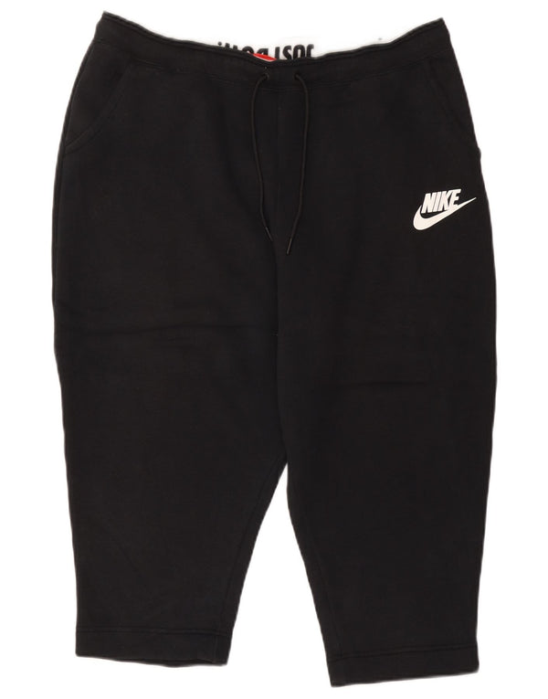 Nike Damen Sportshorts UK 18 XL Schwarz Baumwolle