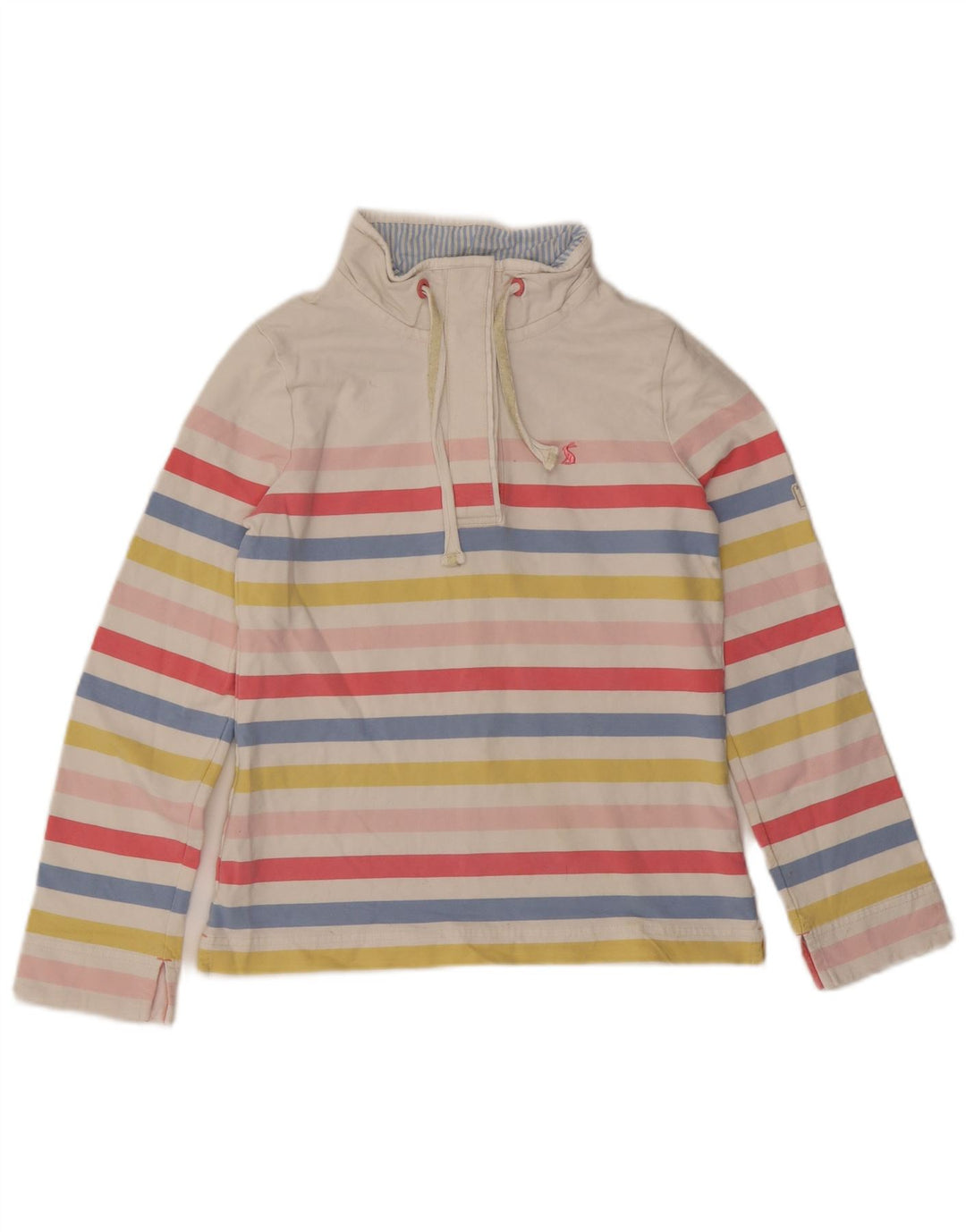 Joules Damen-Sweatshirt-Pullover, Größe S, mehrfarbig, gestreift, Baumwolle