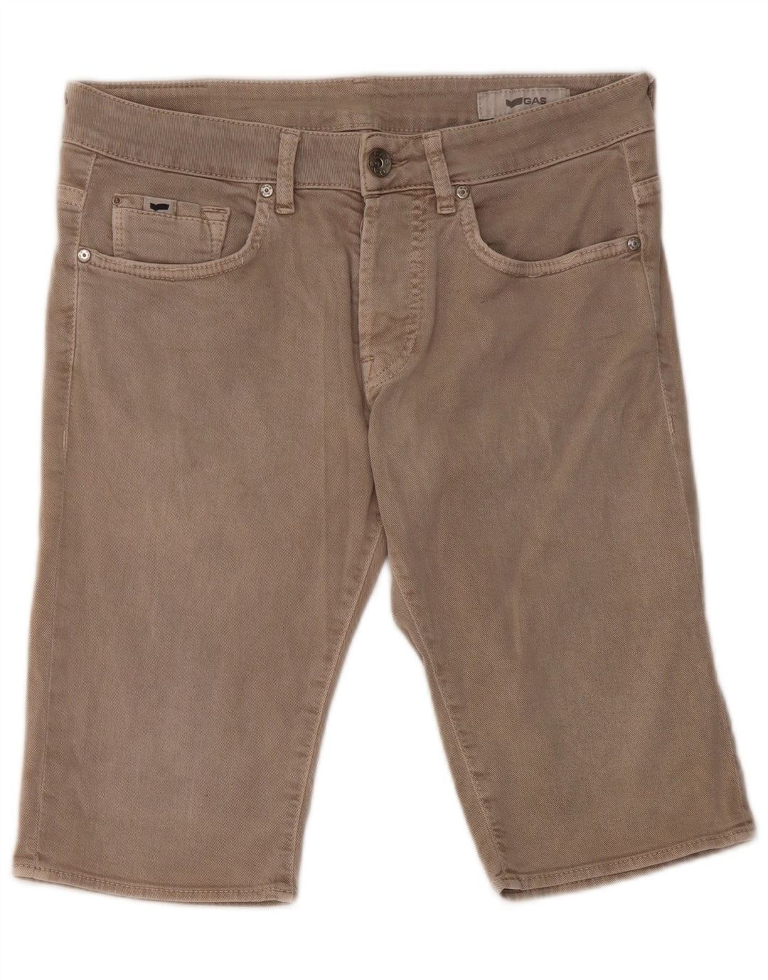 Gas Damen Jeansshorts W32 Große graue Baumwolle