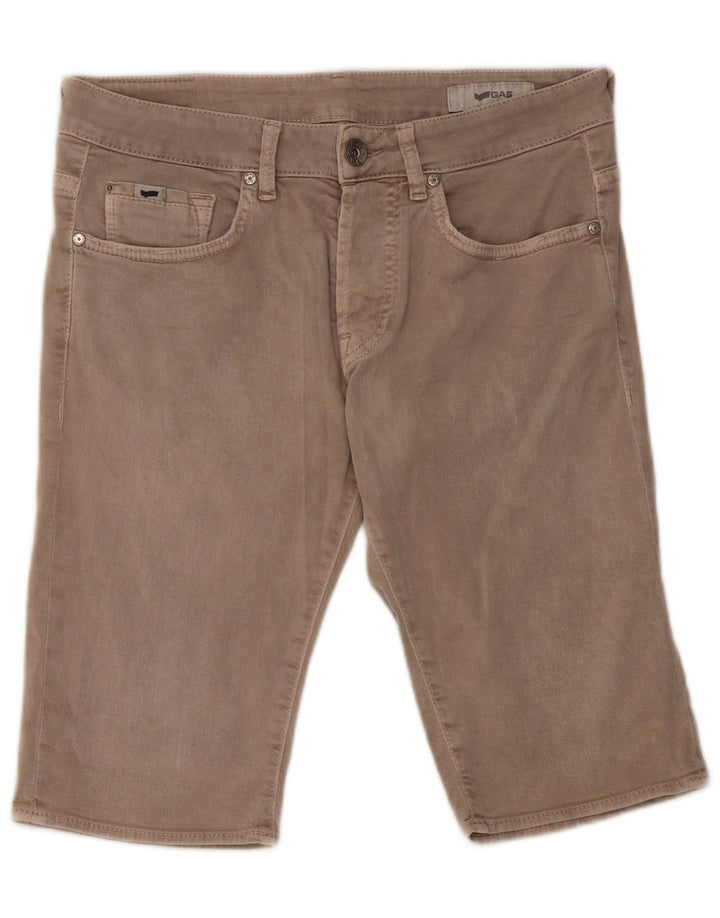 Gas Damen Jeansshorts W32 Große graue Baumwolle