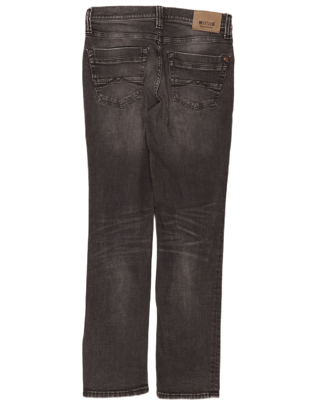 Mustang Herren Washington Straight Jeans W31 L32 Graue Baumwolle