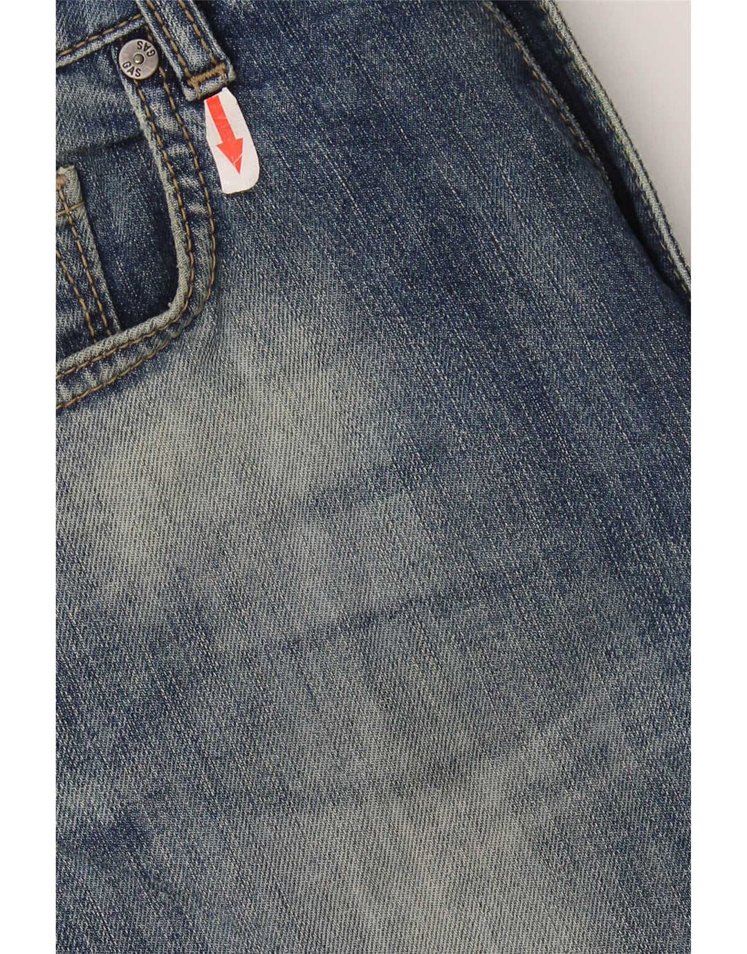 Gas Damen Slim Jeans W30 L31 Blaue Baumwolle