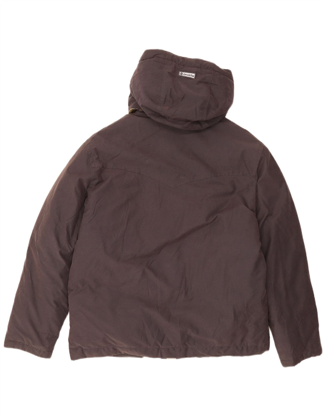 Invicta Herren-Jacke mit Kapuze, gepolstert, UK 40, Größe L, Schwarz, Baumwolle