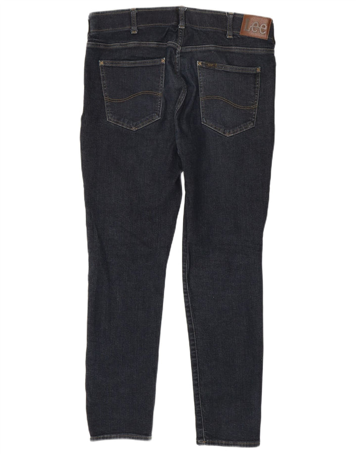 Lee Herren Skinny Jeans W36 L32 Marineblaue Baumwolle