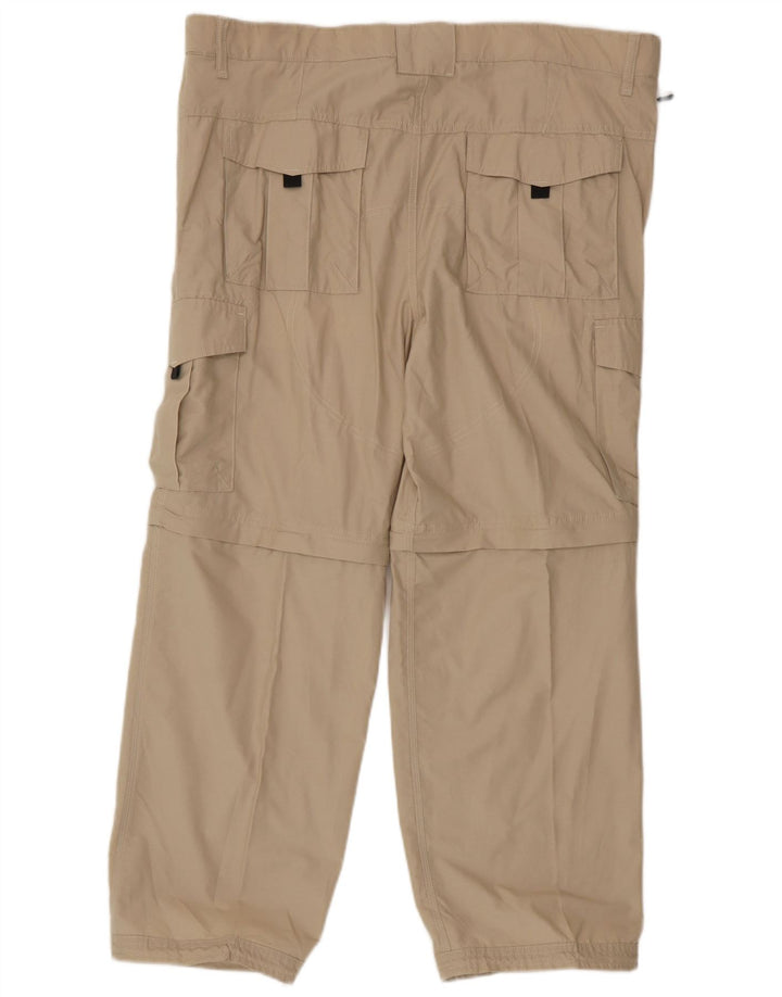 Marks & Spencer Herren-Cargohose in normaler Passform, W40, L29, Beige, Baumwolle
