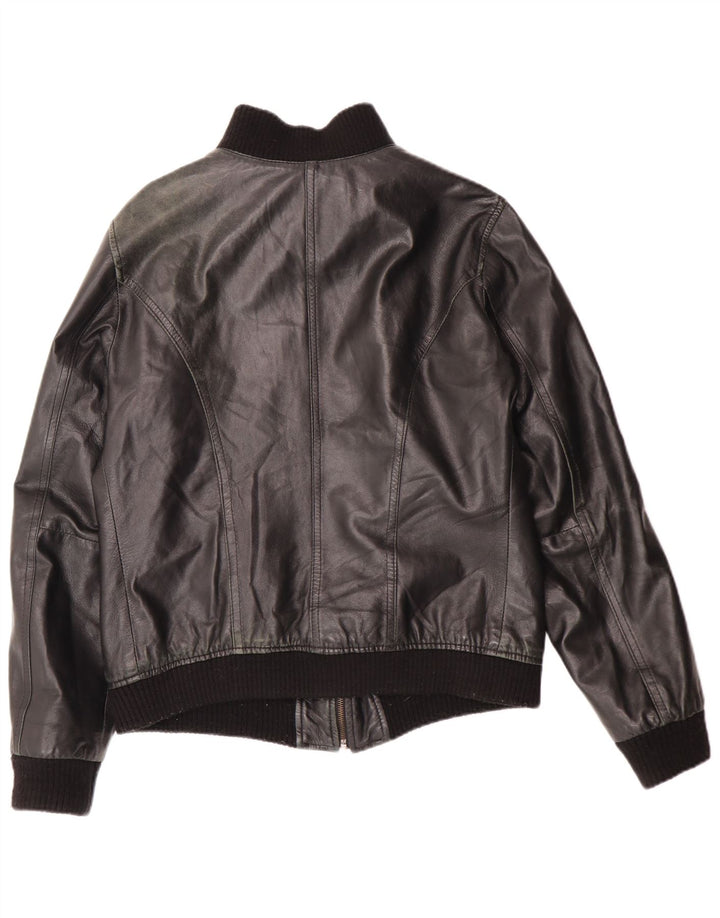 Talenti Damen Lederjacke UK 14 Large Schwarz