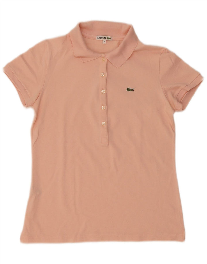 Lacoste Damen-Poloshirt, Größe 38, mittelrosa, Baumwolle