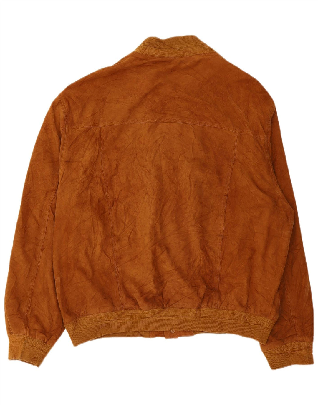 Vintage Herren Wildleder Bomberjacke EU 56 3XL Braunes Leder