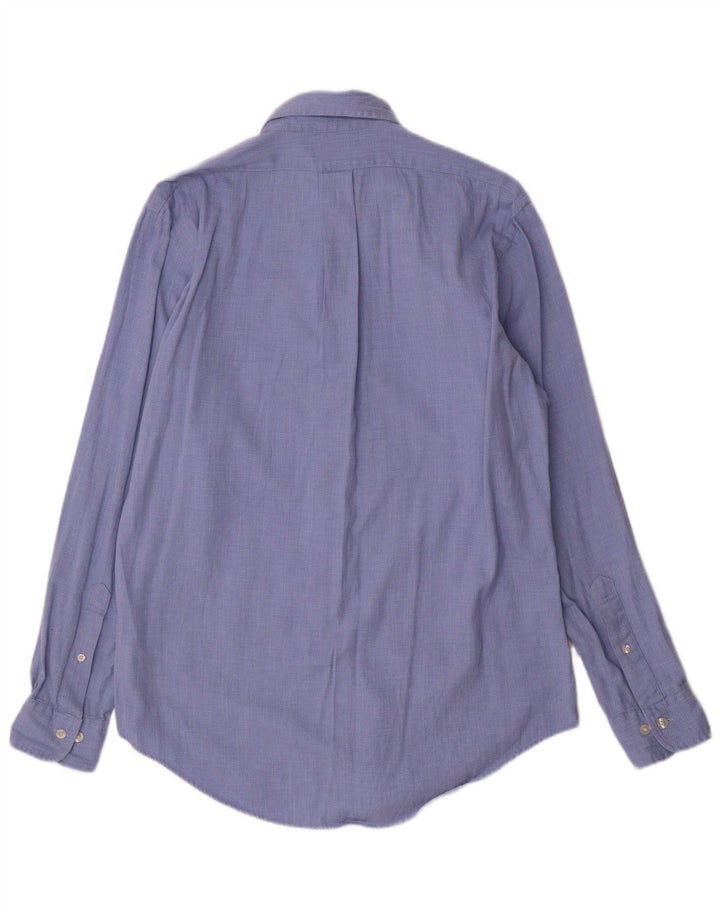 Brooks Brothers Herren-Regent-Hemd aus mittelblauer, geometrischer Baumwolle