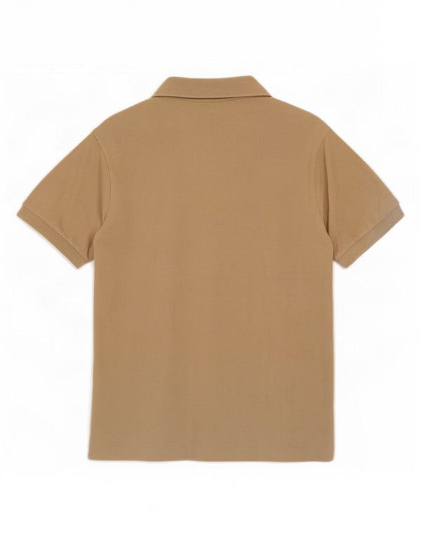 Lacoste Herren-Poloshirt mit klassischer Passform, Größe 5, große beige Baumwolle