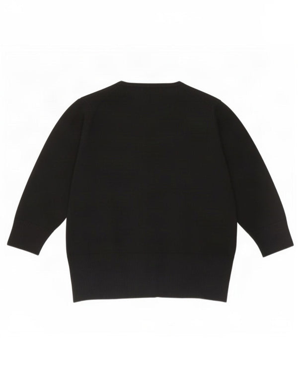 Marks & Spencer Bolero-Pullover mit 3/4-Ärmeln für Damen, UK 20 2XL, schwarze Viskose