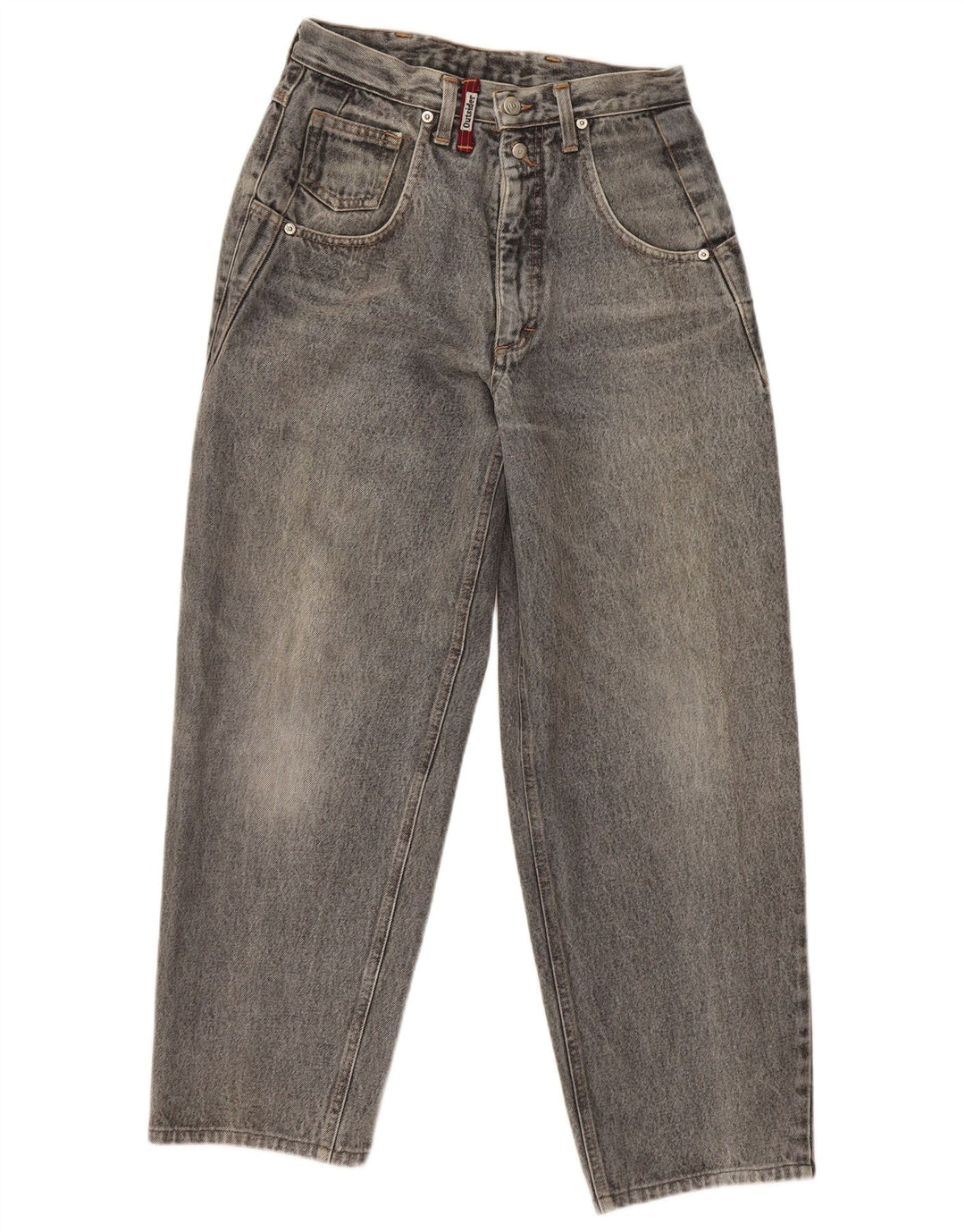OUTSIDER Herren Tapered Jeans W31 L27 Graue Baumwolle