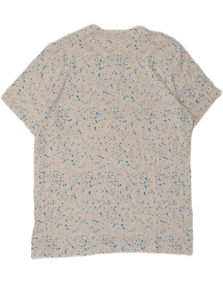 Nike Herren-T-Shirt mit Grafik, groß, weiß gesprenkelte Baumwolle