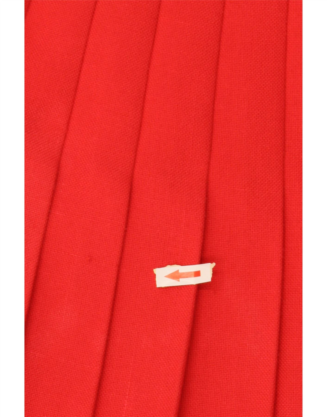 VINTAGE Damen Messerfaltenrock IT 36 XS W24 Rot