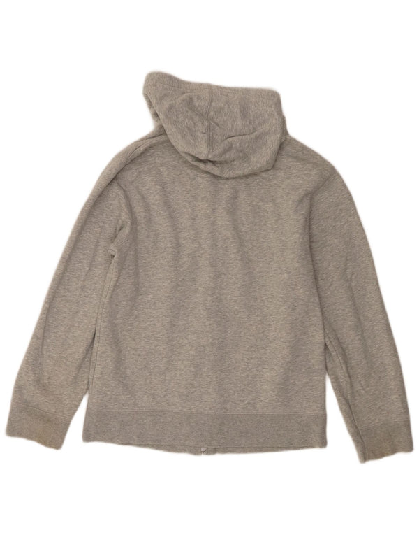 Gap Jungen-Kapuzenpullover mit grafischem Reißverschluss, 13–14 Jahre, 2XL, graue Baumwolle