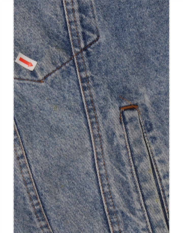 Vintage Herren Jeansjacke UK 38 Mittelblaue Baumwolle