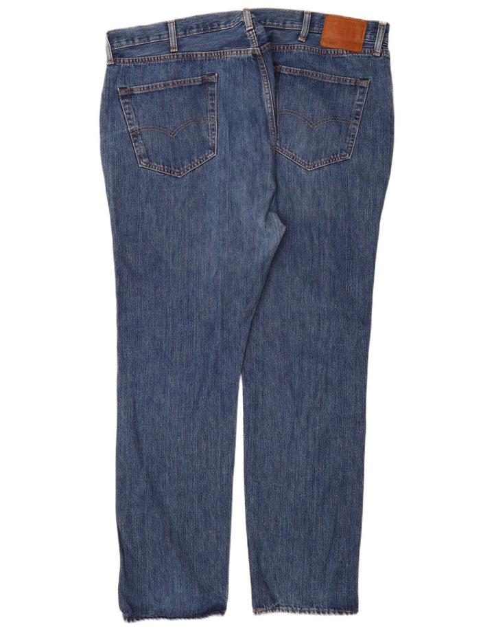 Levi's Herren 501 Straight Jeans W44 L34 Blaue Baumwolle