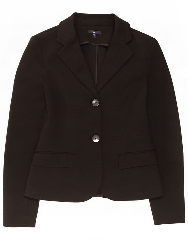 Gap Damen 2-Knopf-Blazerjacke UK 6 XS Schwarz Polyester