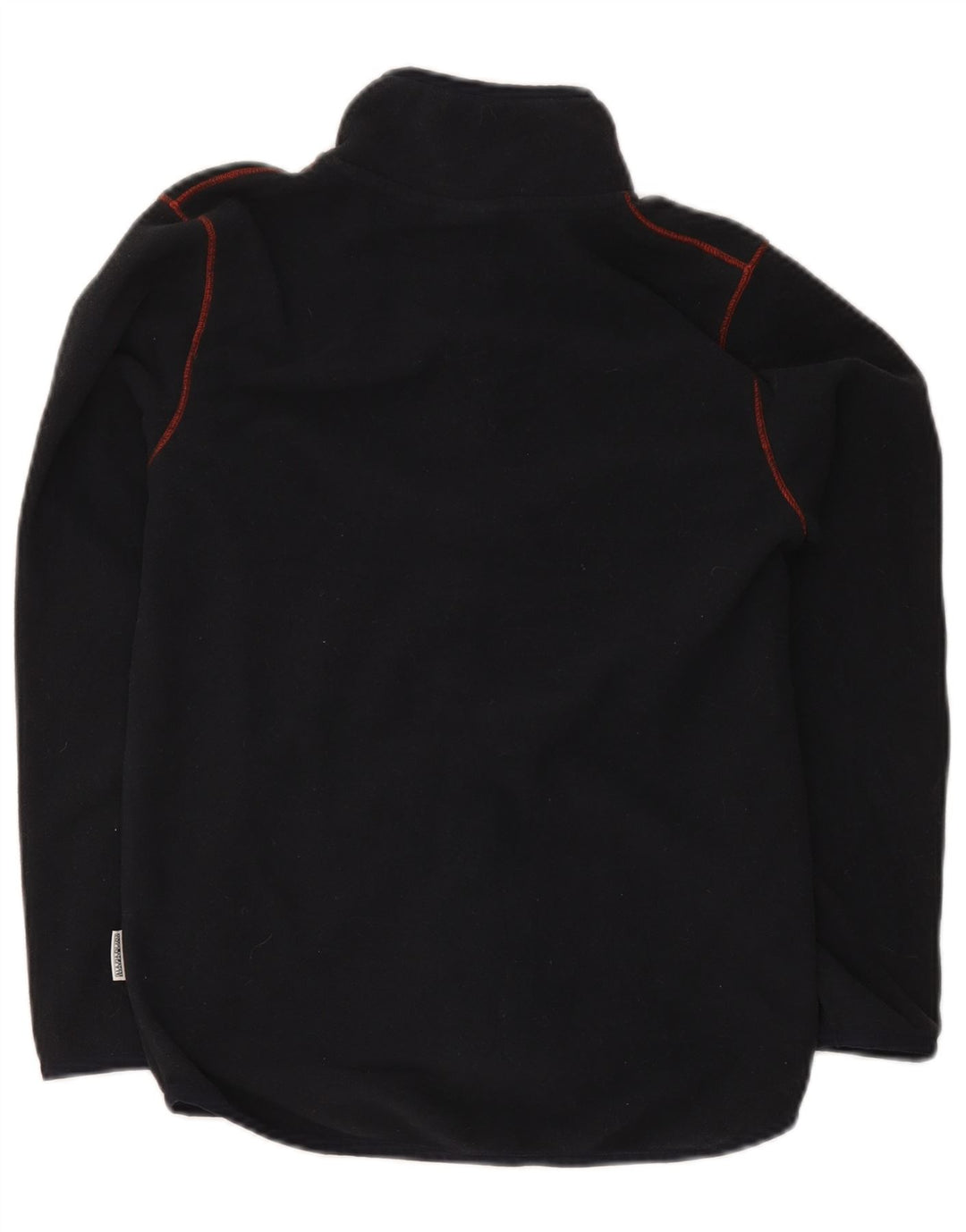 Napapijri Jungen-Fleecejacke mit Grafik, 13–14 Jahre, schwarzes Polyester