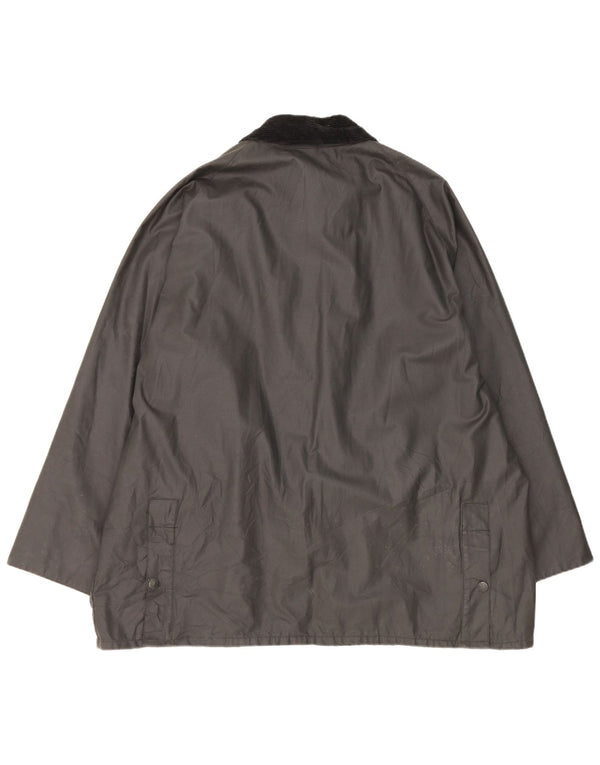Polbot Herrenjacke aus gewachster Baumwolle, UK 42 XL, Schwarz