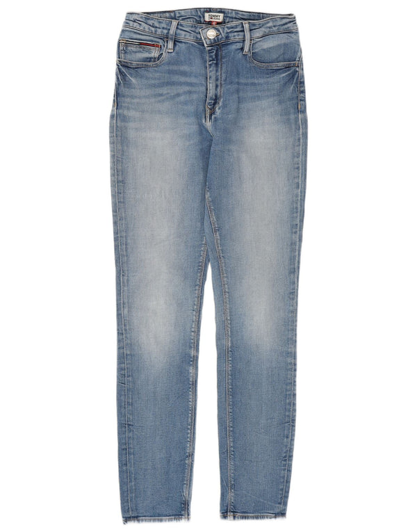 Tommy Hilfiger Damen Skinny Jeans W29 L30 Blaue Baumwolle