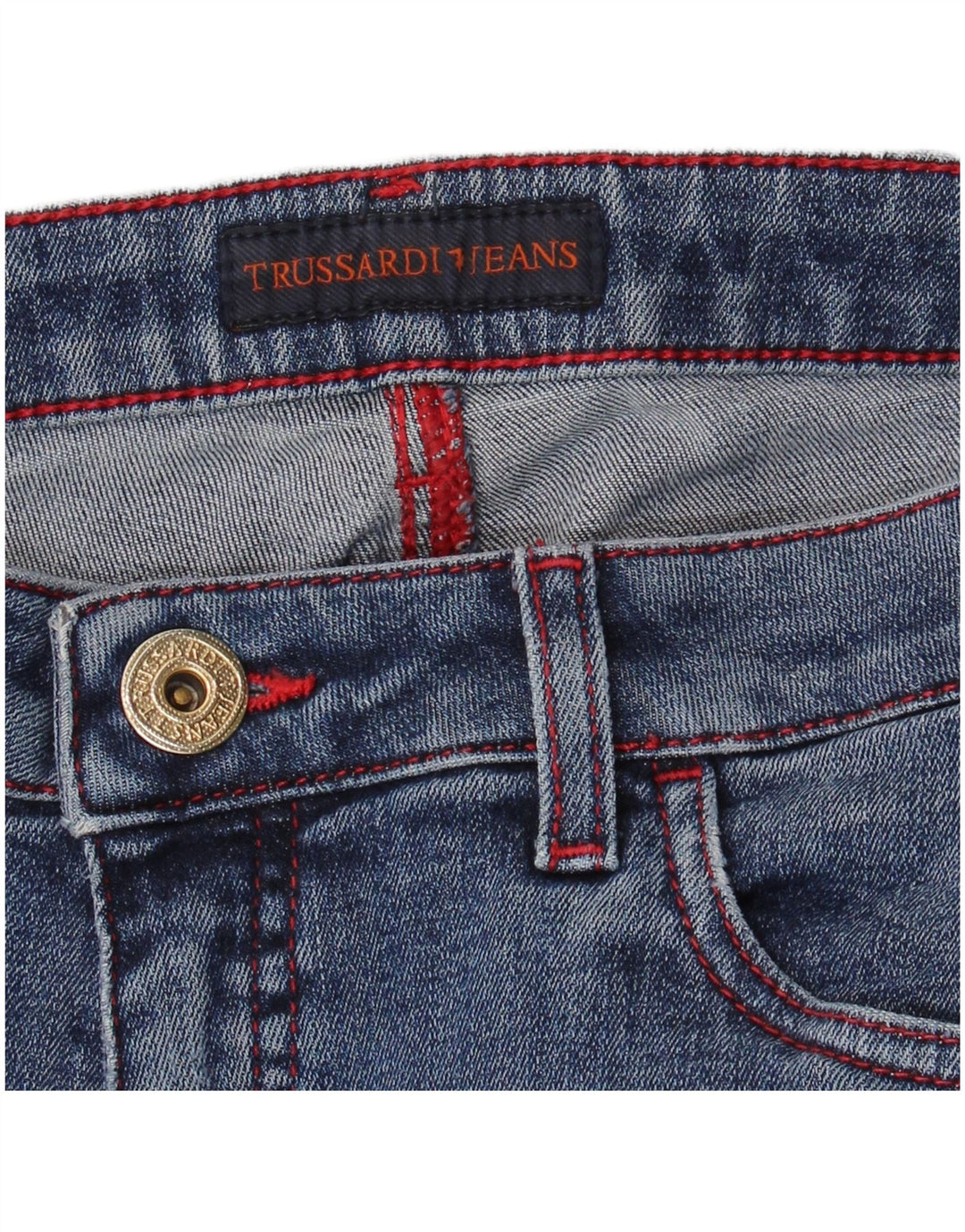 Trussardi Damen Skinny Jeans W30 L31 Blau