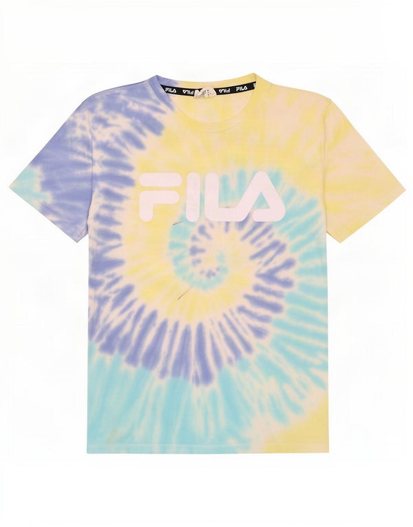Fila Grafik-T-Shirt für Jungen, 13–14 Jahre, mehrfarbig, Batik-Baumwolle