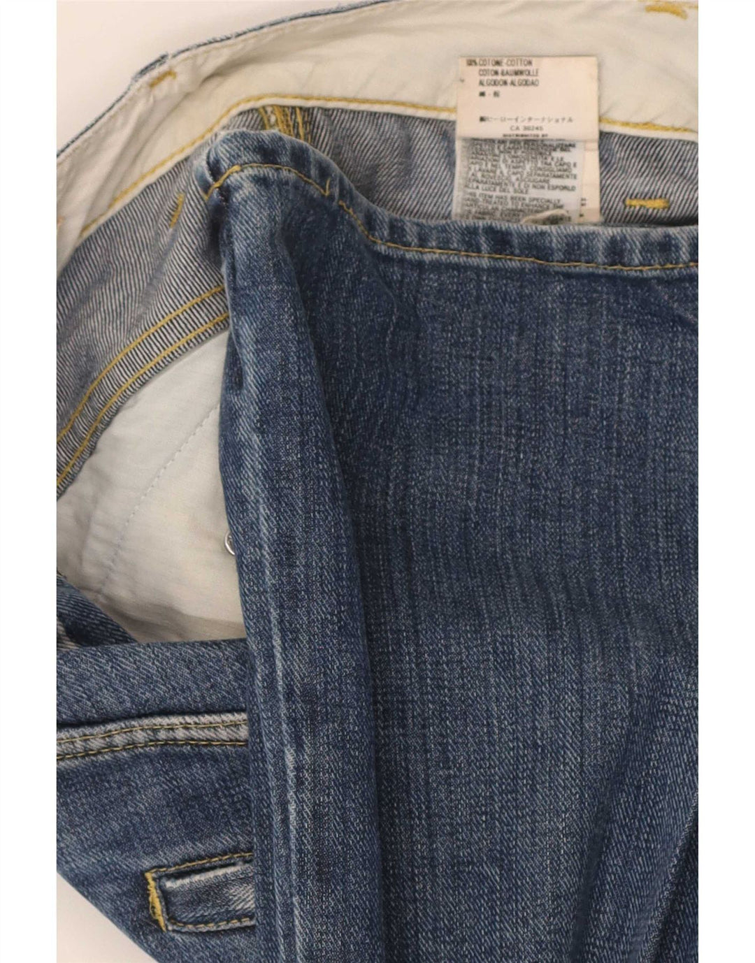 Replay Herren Cargo Bootcut Jeans W30 L32 Blaue Baumwolle