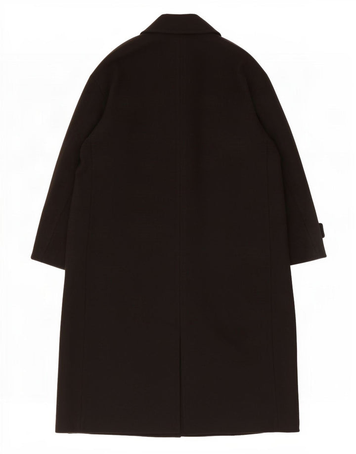 Zweireihiger Damenmantel von Zara, UK 14, Mittelschwarz, Polyester