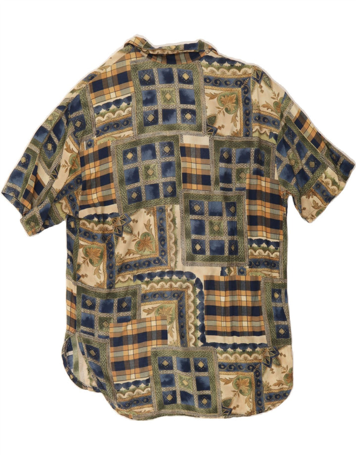 VINTAGE Womens Shirt Blouse EU 42 Large Multicoloured Patchwork Vintage Vintage and Second-Hand Vintage from Messina Hembry 