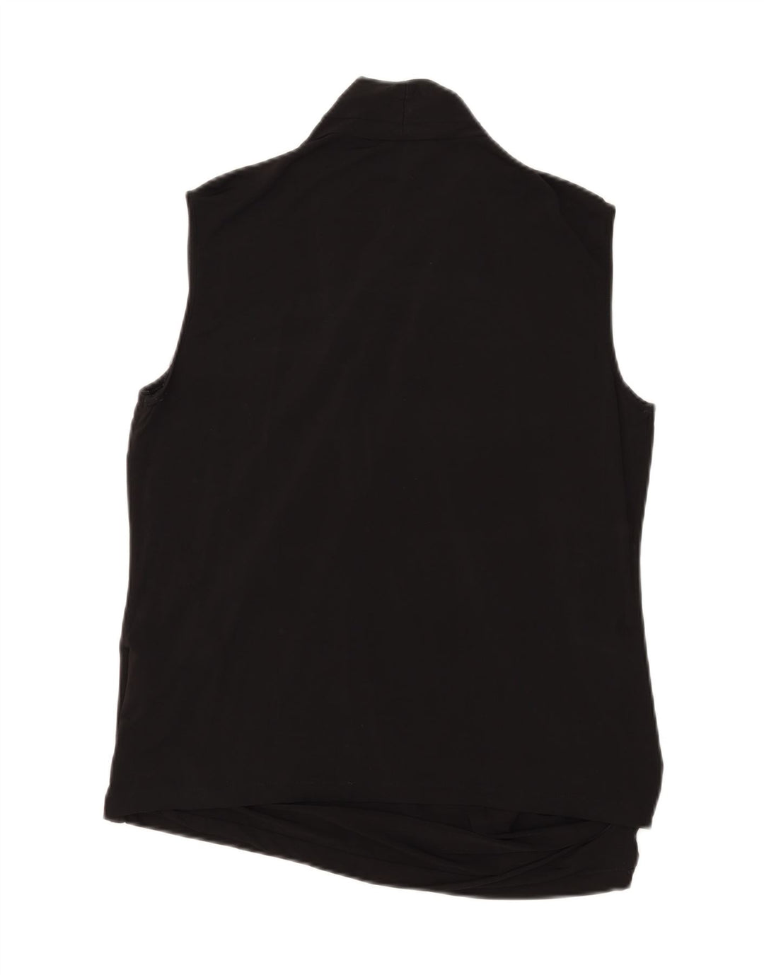 Max Mara Damen ärmelloses Blusenoberteil UK 20 2XL Schwarze Viskose