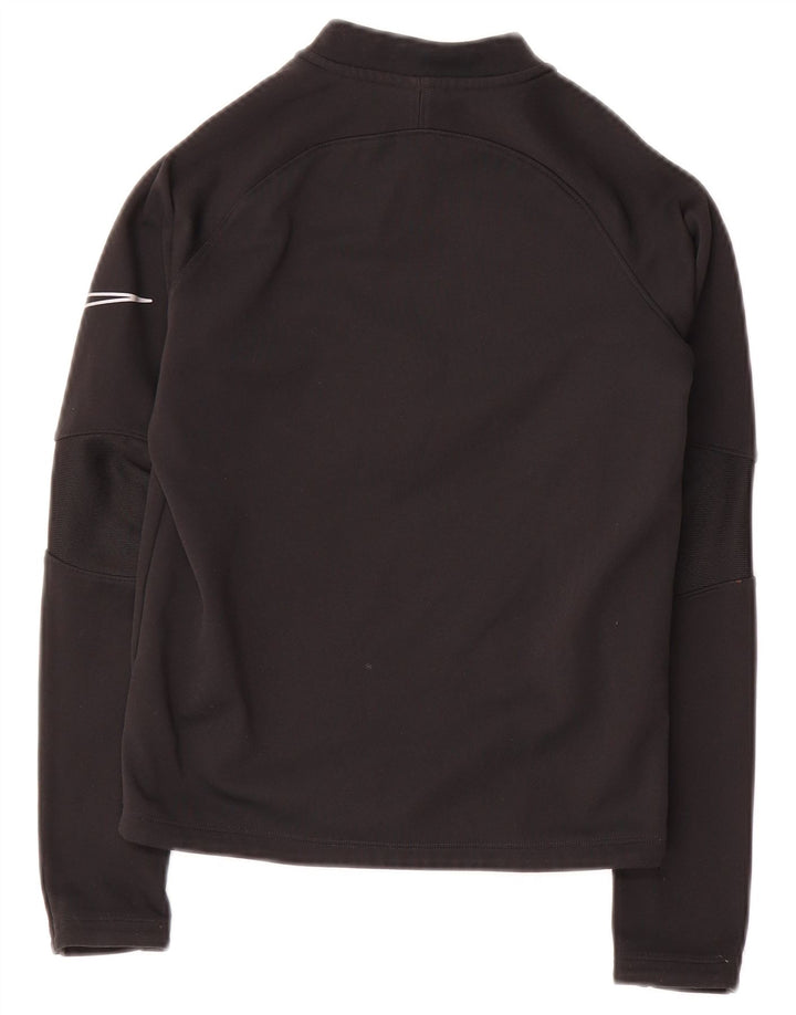 Nike Therma-Fit Pullover-Trainingsanzugoberteil mit Reißverschluss für Jungen, 8–9 Jahre, Größe S, Schwarz
