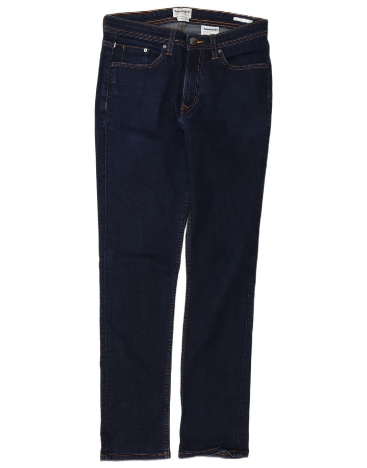 Timberland Herren Slim Jeans W30 L32 Marineblau Baumwolle