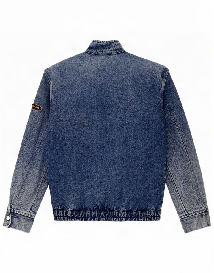 Vintage Herren Jeansjacke UK 38 Mittelblau