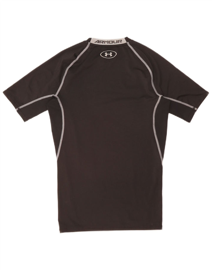 Under Armour Herren Kompressions-T-Shirt-Oberteil, mittelgroß, schwarz gestreift