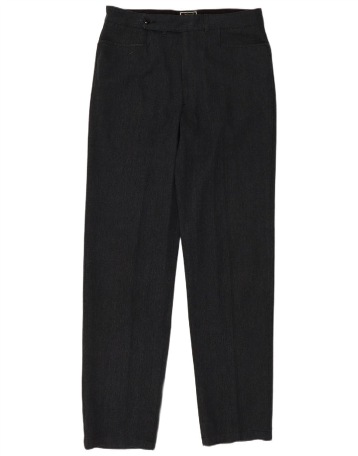 AVIREX Herren-Anzughose, gerade, W33, L35, graue Baumwolle