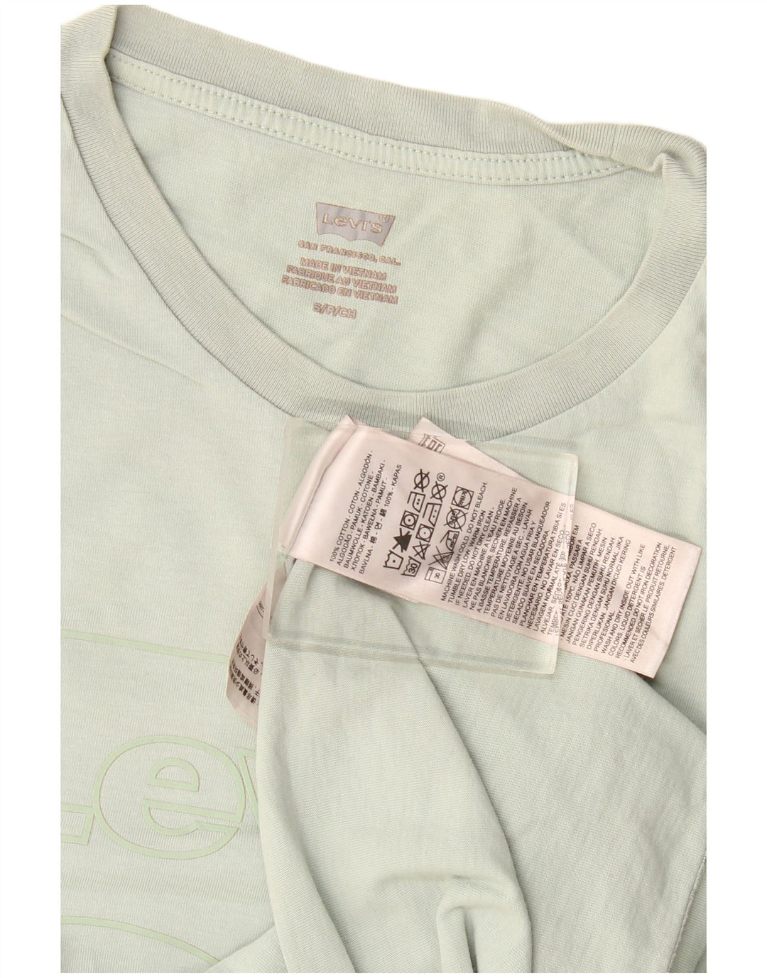 Levi's Damen Grafik-T-Shirt-Oberteil UK 10 Small Khaki