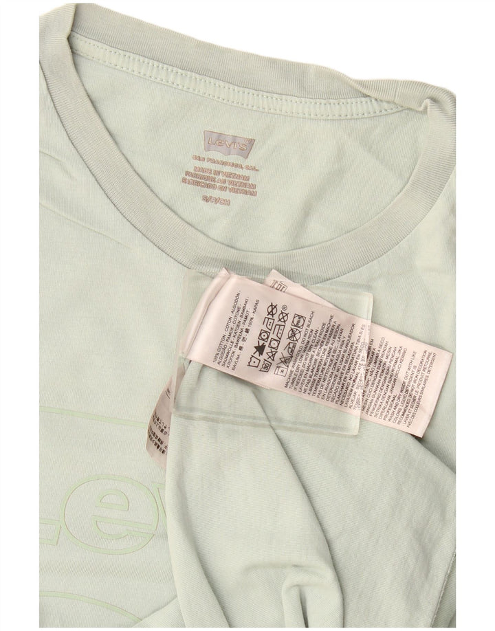 Levi's Damen Grafik-T-Shirt-Oberteil UK 10 Small Khaki