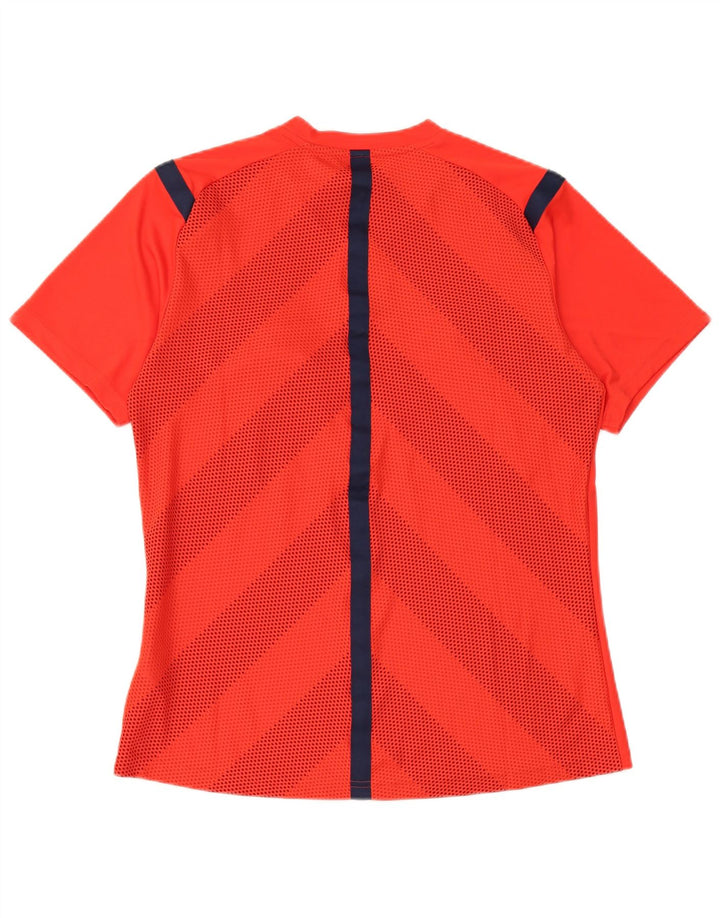 Adidas Climacool T-Shirt für Jungen, 15–16 Jahre, groß, rot gestreift, Polyester