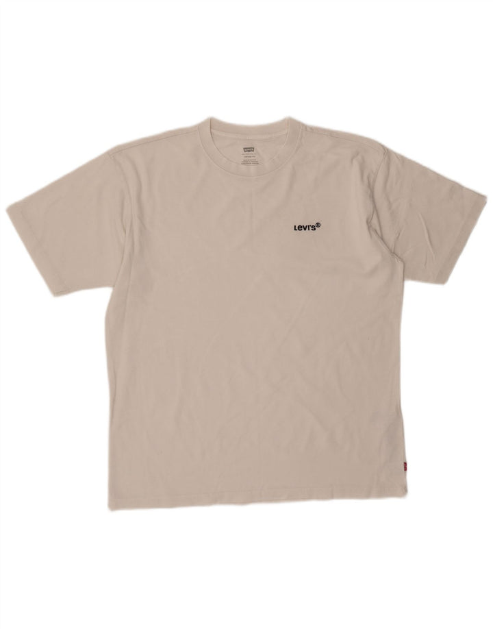 Levi's Herren Vintage Fit T-Shirt-Oberteil aus mittelweißer Baumwolle