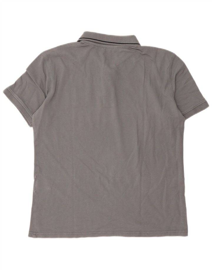 Carrera Herren-Poloshirt mit normaler Passform, mittelgraue Baumwolle