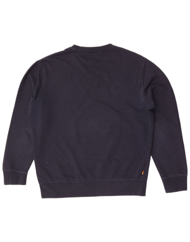 Timberland Herren Graphic Regular Fit Sweatshirt Pullover Large Marineblau