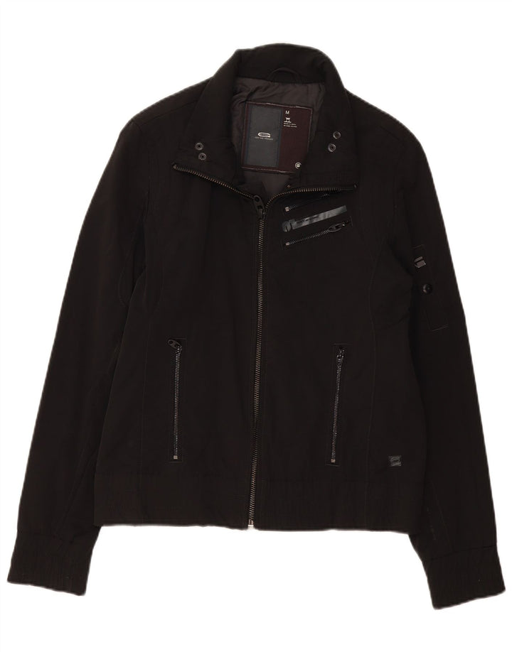 G-STAR Damen Bomberjacke UK 14 Mittelschwarze Baumwolle