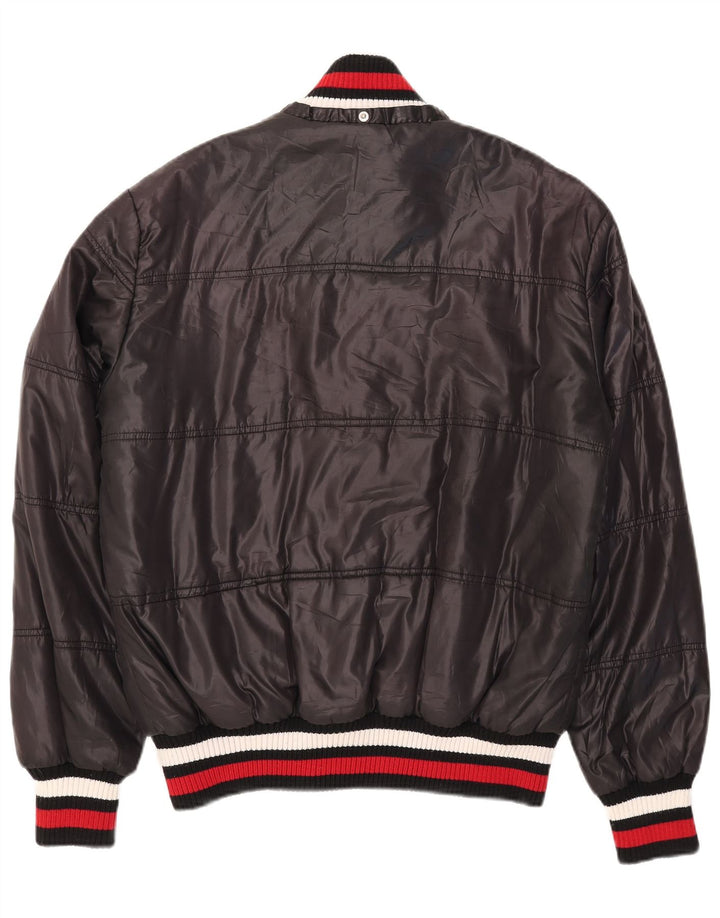 Jonk 46 Wattierte Herrenjacke UK 44 2XL Schwarzes Colourblock-Polyester