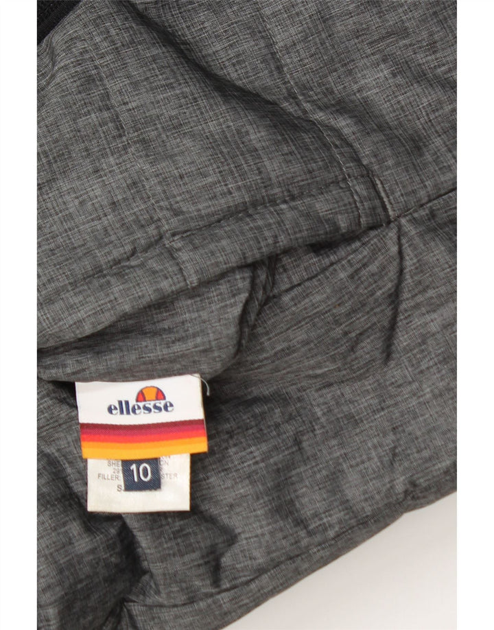 Ellesse Damen Übergroße, wendbare, wattierte Jacke mit Kapuze, UK 10, Größe S, Grau