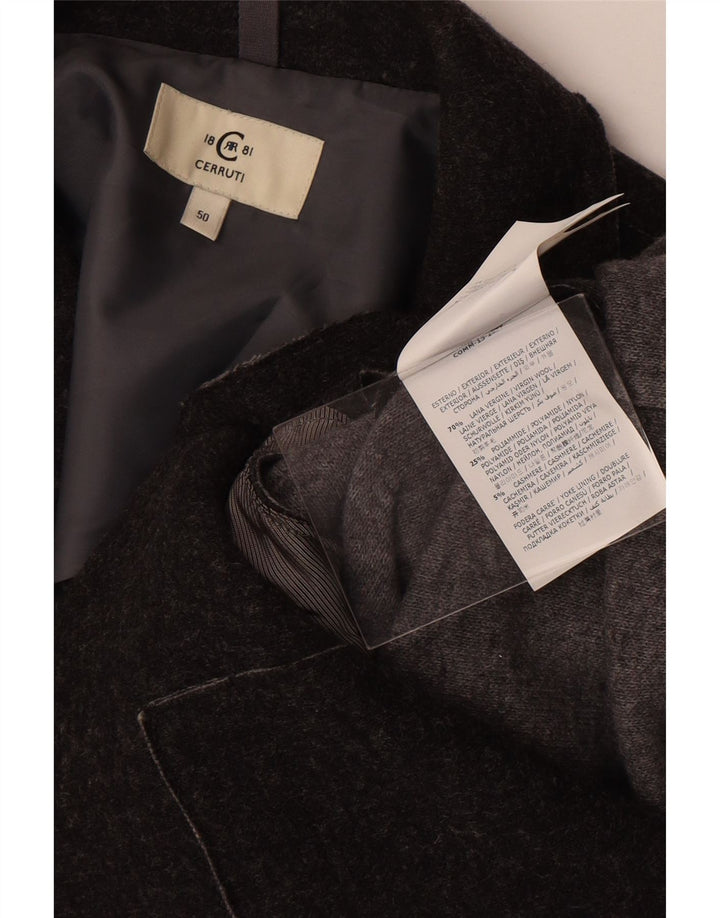 Cerruti 1881 Damen 3-Knopf-Blazerjacke IT 50 XL Graue Wolle