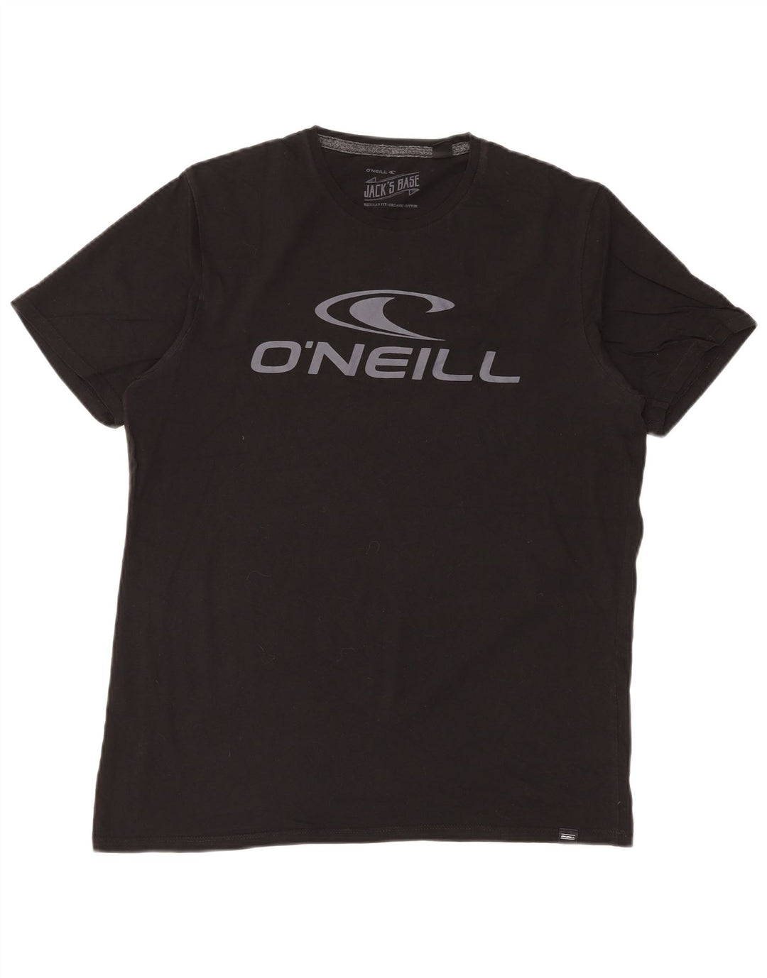 O'Neill Herren Grafik-T-Shirt-Oberteil aus mittelschwarzer Baumwolle