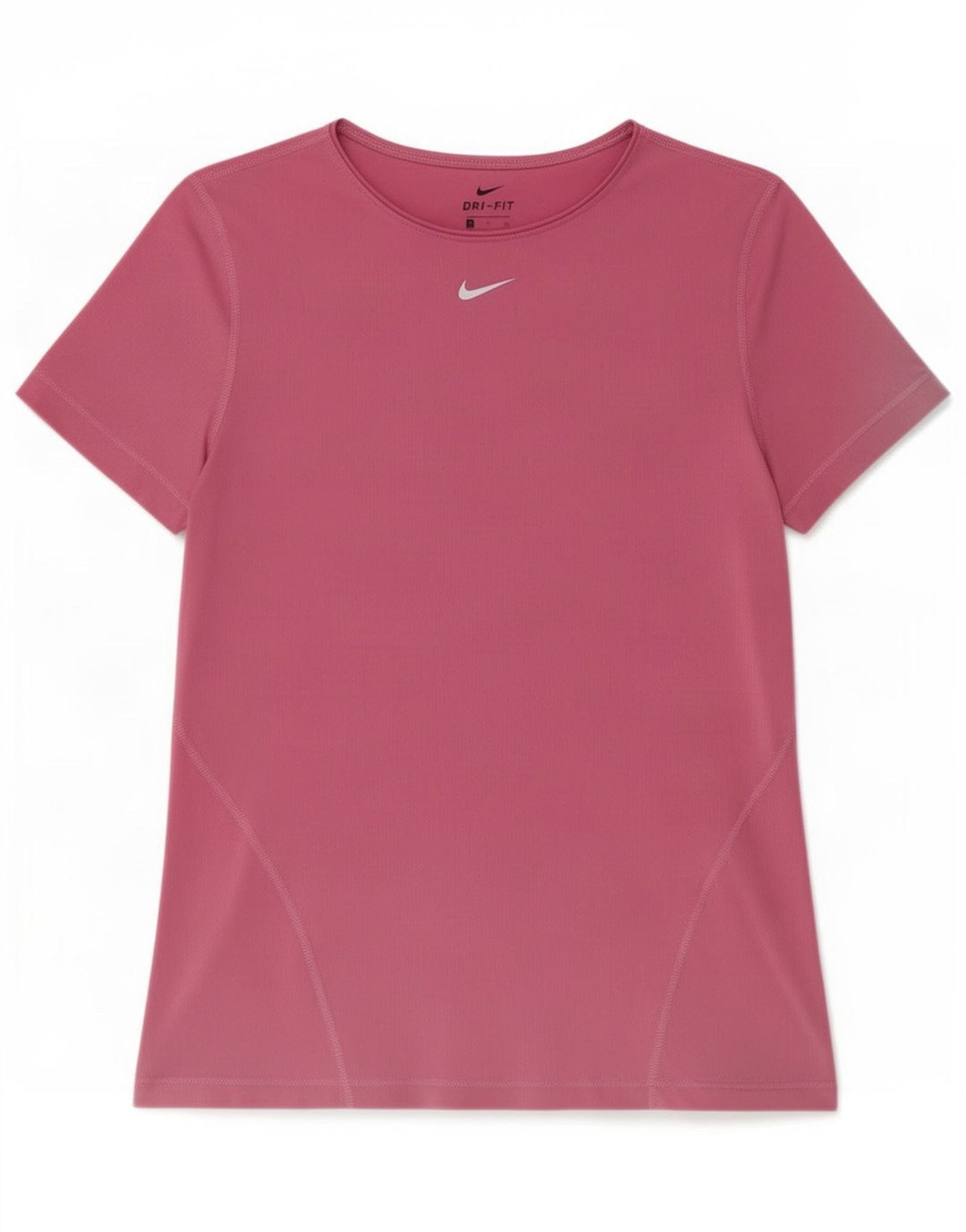 Nike Damen Dri Fit T-Shirt Top UK 10 Small Rosa Polyester